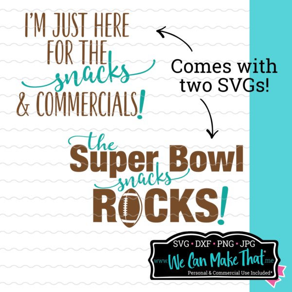 2 Super Bowl Snack Shirts SVG