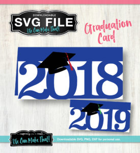 SVG Graduation Card 2018