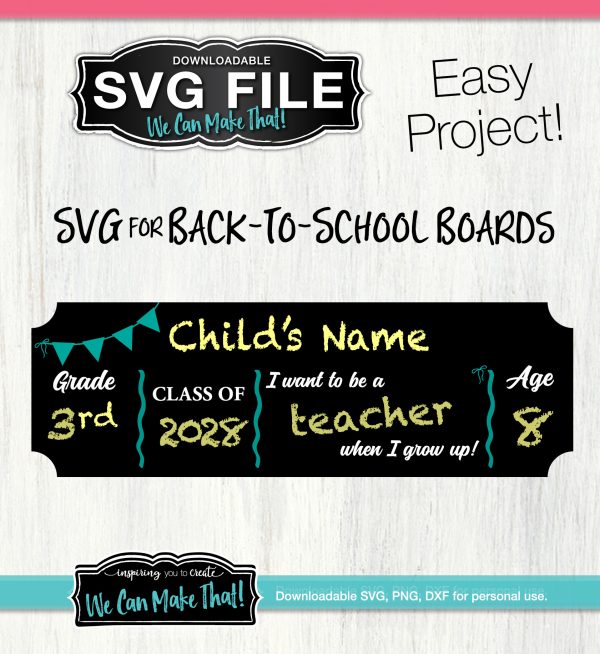 Back to school boards SVG File