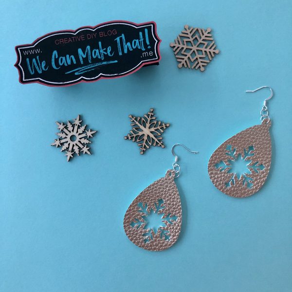 Snowflake Earrings SVG