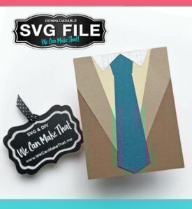Dad Shirt and tie SVG card