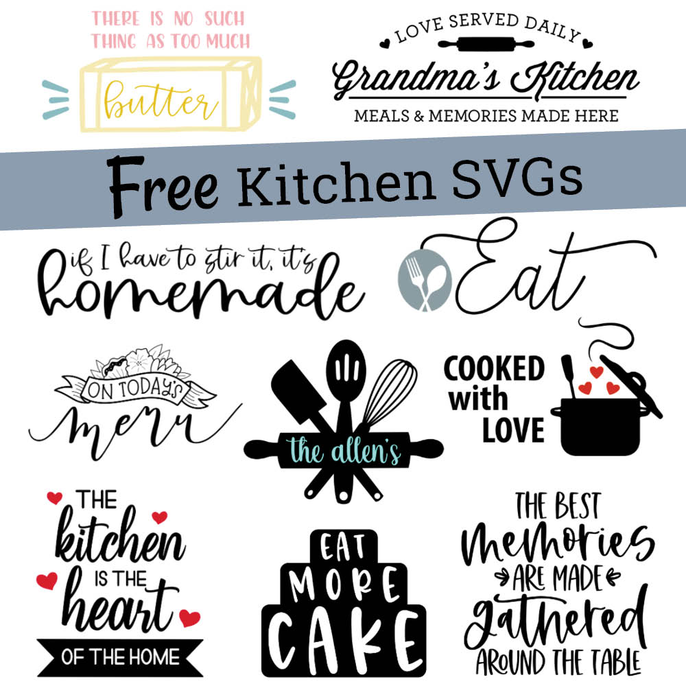 16 Free Kitchen Sign SVGs