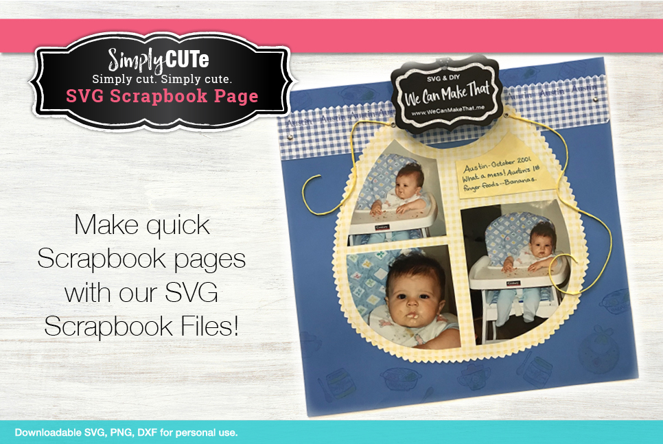 Bib SVG Scrapbook Page