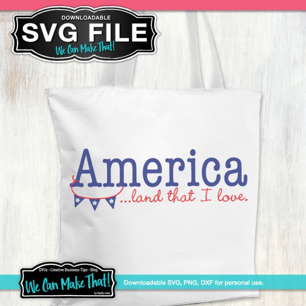 America Land that I love SVG