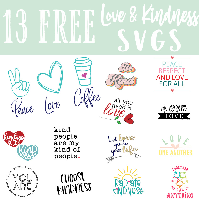 Peace and Love Free SVGs
