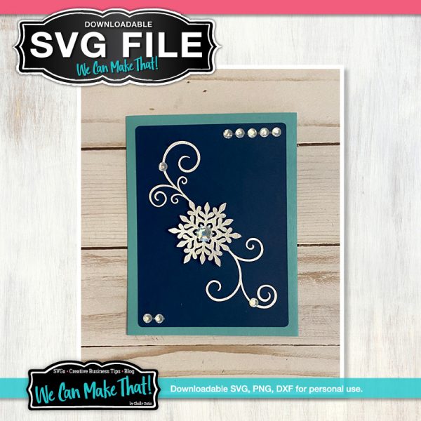 Snowflake Card SVG