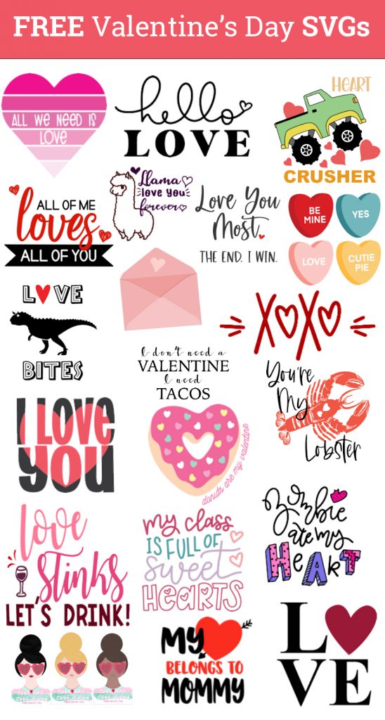 Free Valentine's Day SVGs