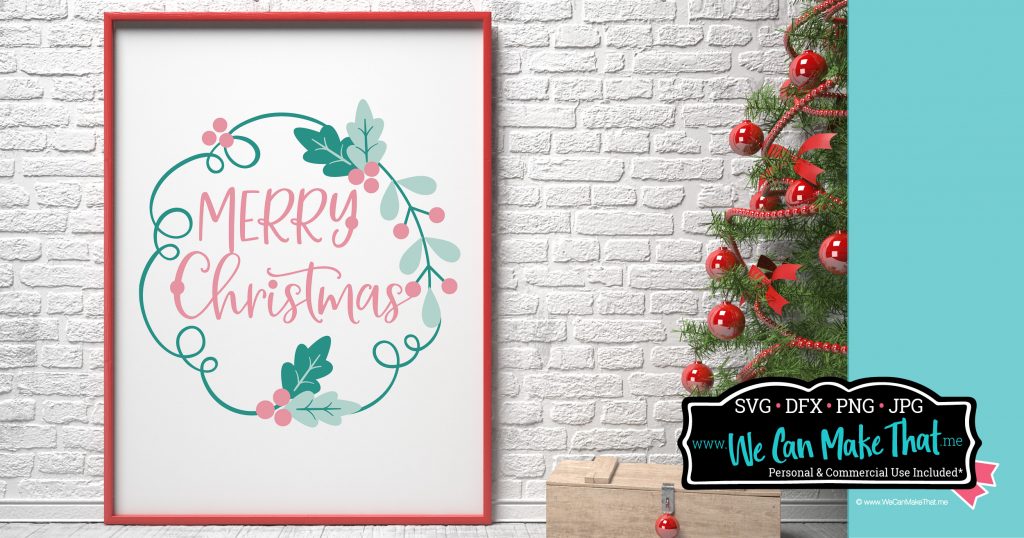 free Merry Christmas Sign SVG
