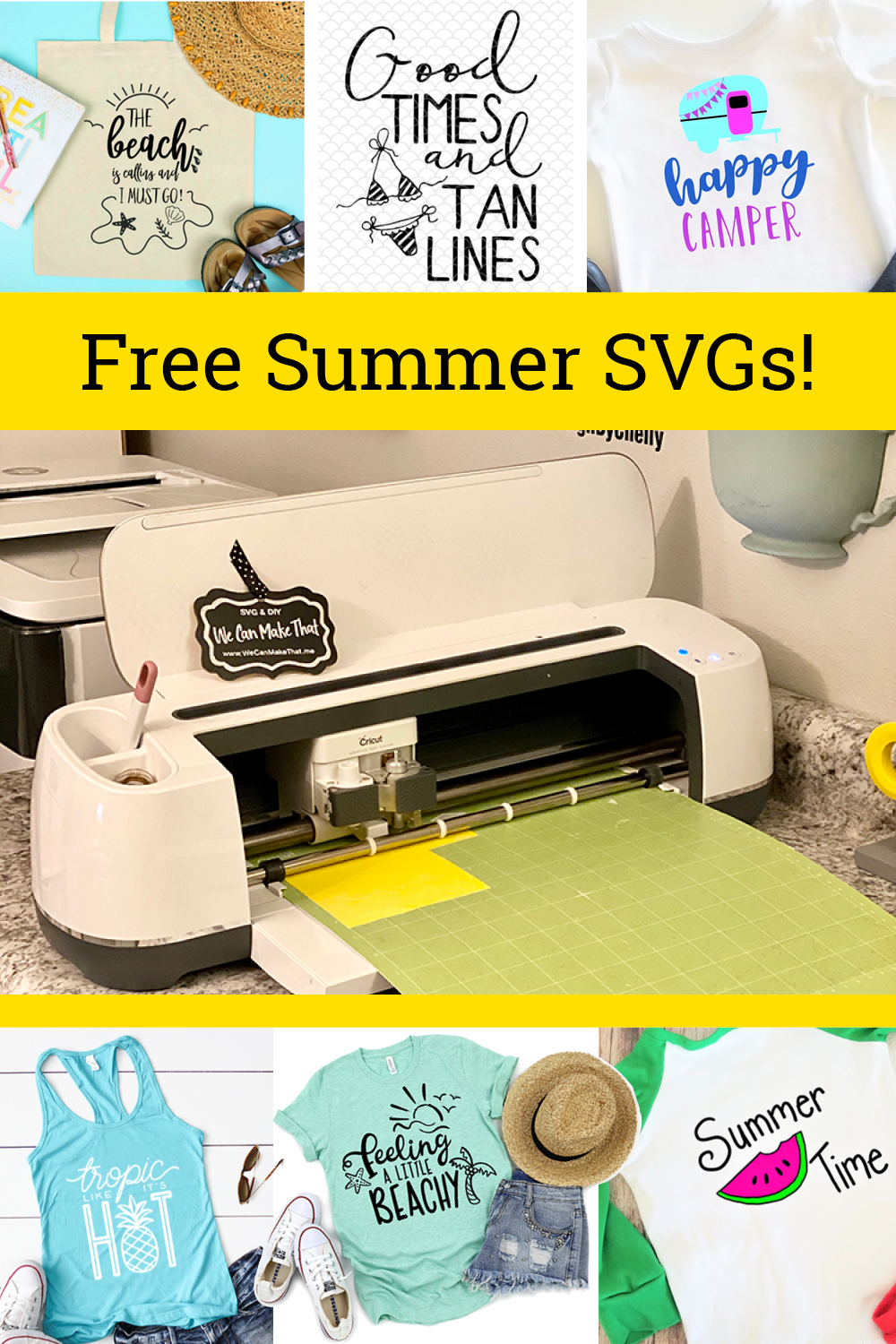 Free Summer SVG Cut Files