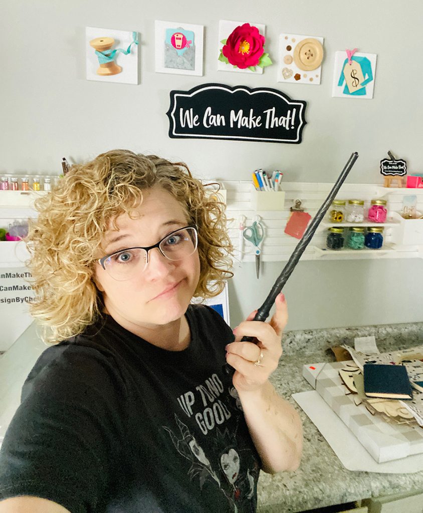 chelly's messy craft room and wand