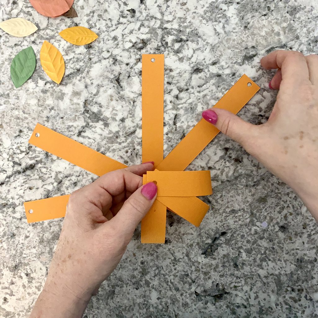 Paper Pumpkin DIY Steps