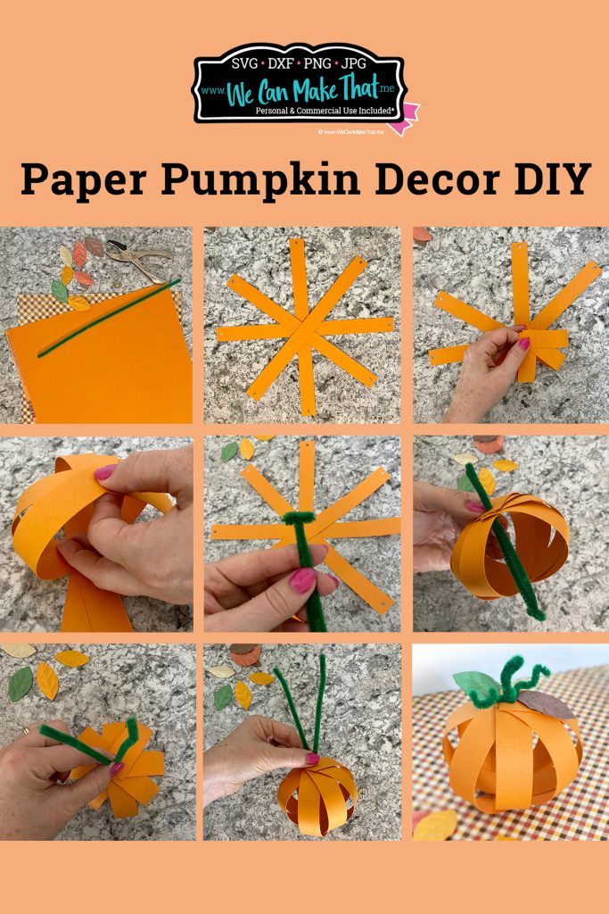 paper pumpkin DIY