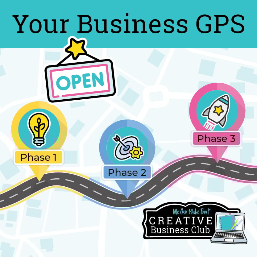 Roapmap mockup with colorful icons.