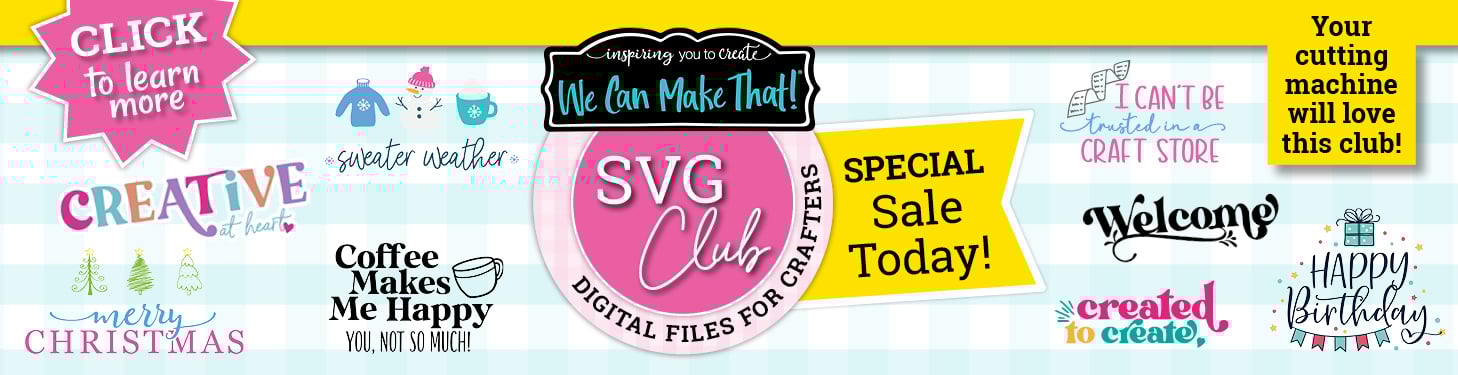 Variety of SVG designs and the SVG Club logo.