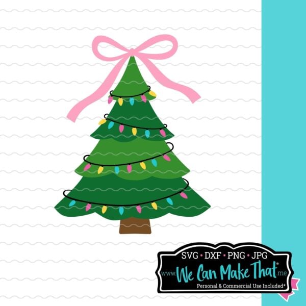 Christmas Tree With Bow SVG
