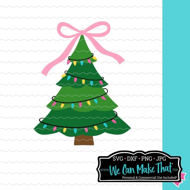 Christmas Tree With Bow SVG