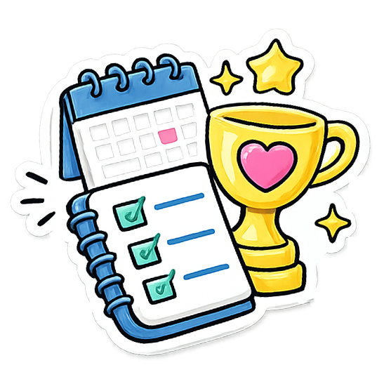 Plan to Profit workshop colorful planning icon.