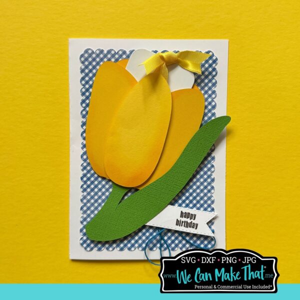 Tulip Gift Card Holder SVG - Image 3