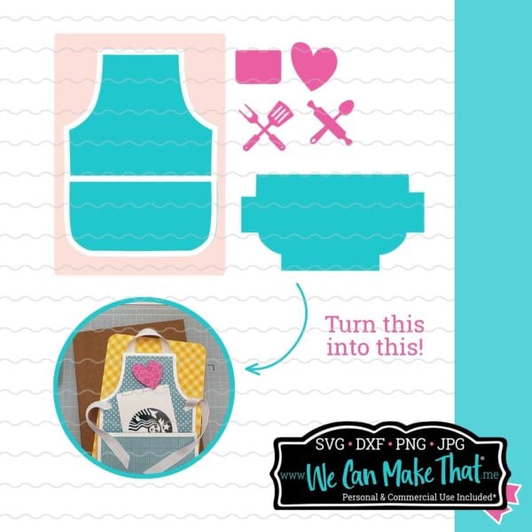Apron Gift Card Holder SVG