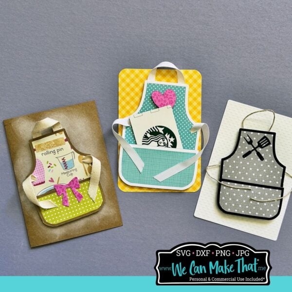 Apron Gift Card Holder SVG - Image 3