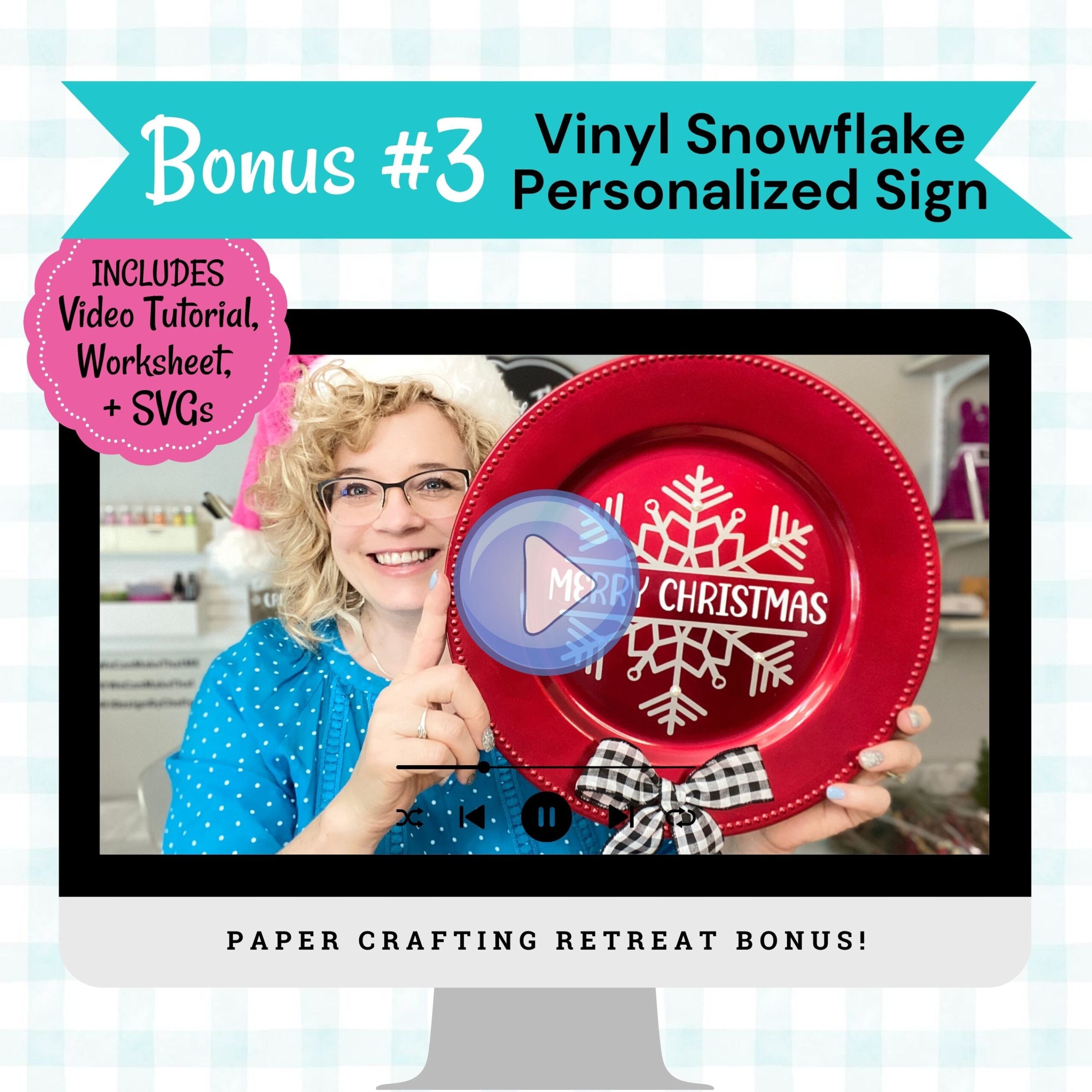 Snowflake sign Workshop mockup.