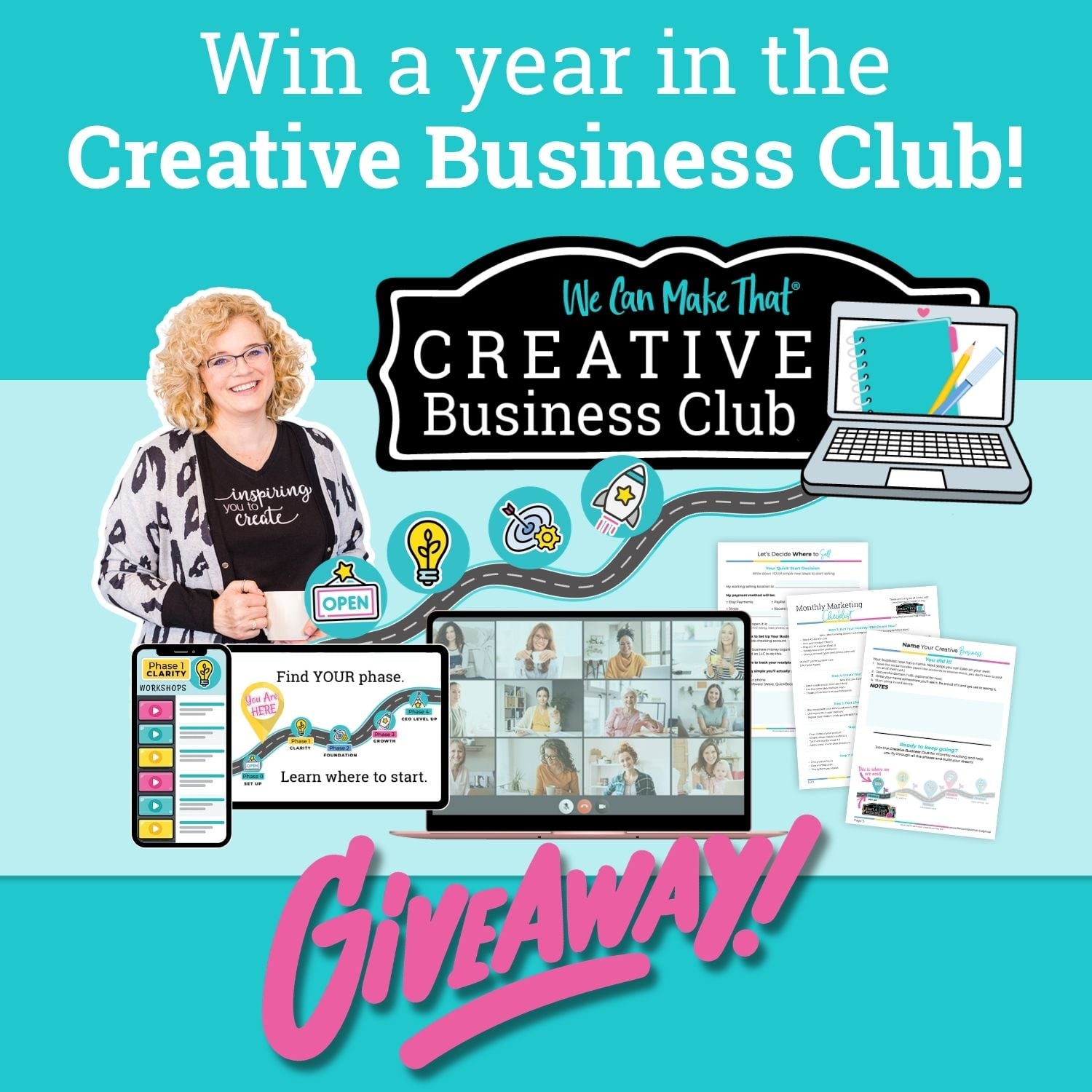 Creative Business Club logo for giveaway.